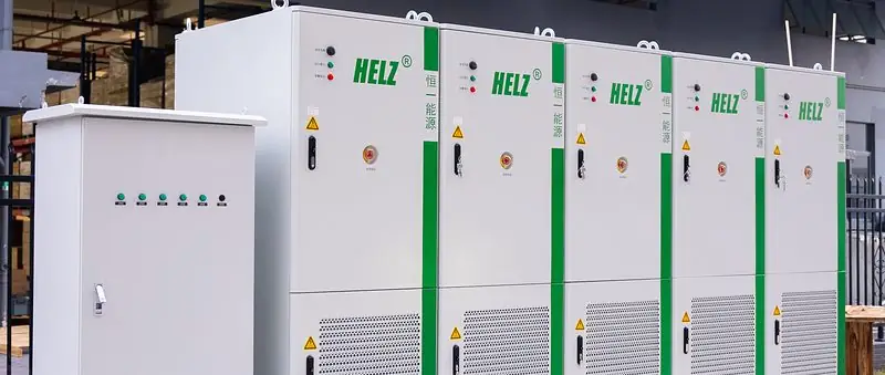 HELZ cabinet row at Huadu Lighting Factory, 1.3 MWh